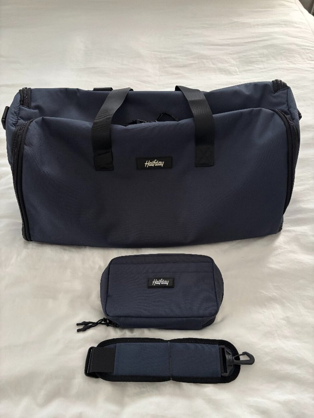 Halfday Carry-On Garment Duffel Bag with LA Dodgers Premium Logo on Side Panel